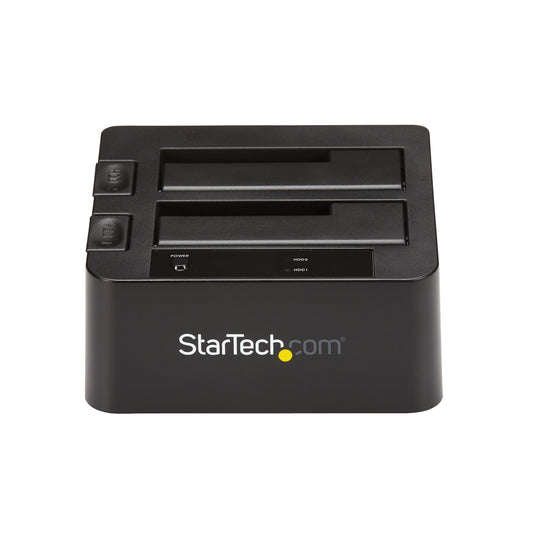 Startech.Com Sdock2U313, Hdd, Ssd, Serial Ata, Serial Ata Ii, Serial Ata Iii, 2.5,3.5", 6 Tb, Usb 3.2 Gen 2 (3.1 Gen 2) Type Micro-B, Black -  StarTech.com