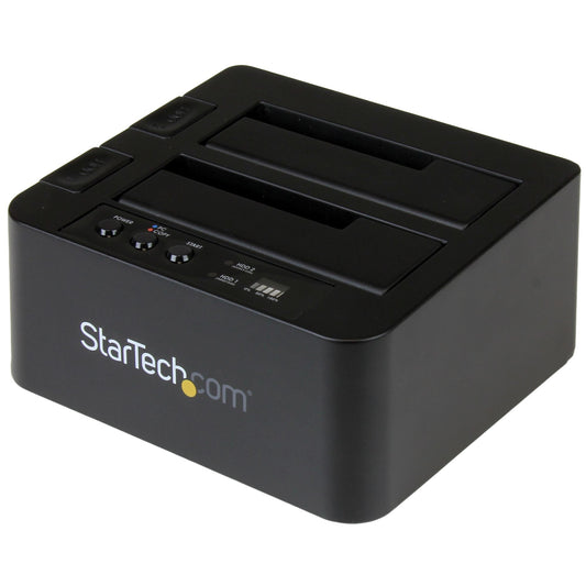 Startech.Com Sdock2U313R, Hdd Duplicator, 2 Copies, Usb 3.1, Black, Plastic, Usb Type-B -  StarTech.com
