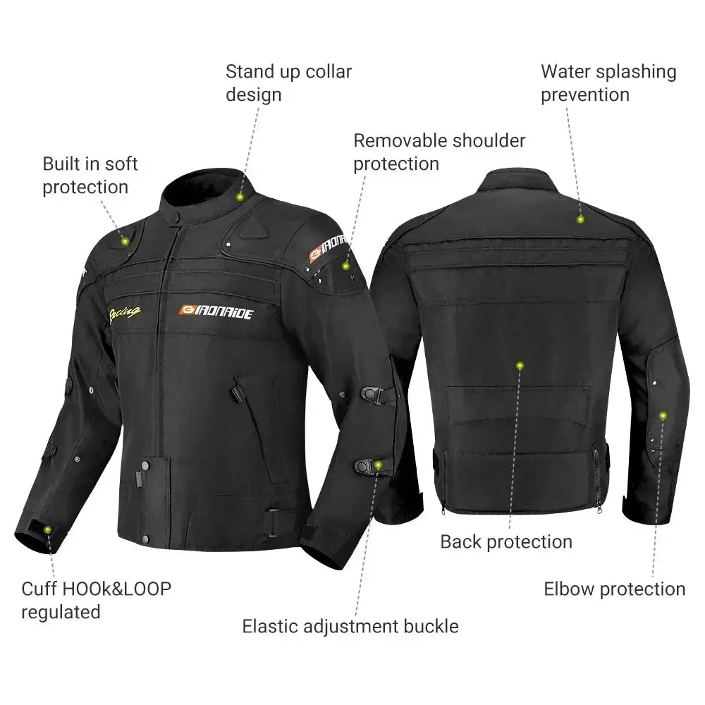 Motorcycle Jacket 4 Season -  Motorcycle Jackets SSC PREMIUM