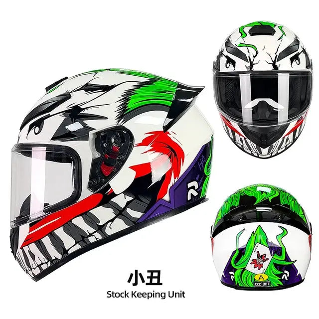 Full Face Modular Motorcycle Helmet Art Patterns -  Motorcycle Helmets SSC PREMIUM