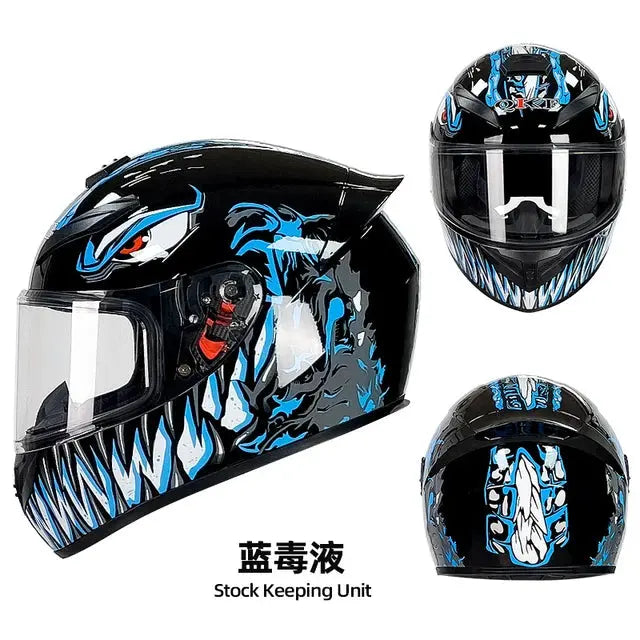 Full Face Modular Motorcycle Helmet Art Patterns -  Motorcycle Helmets SSC PREMIUM