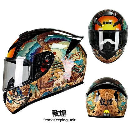 Full Face Modular Motorcycle Helmet Art Patterns -  Motorcycle Helmets SSC PREMIUM