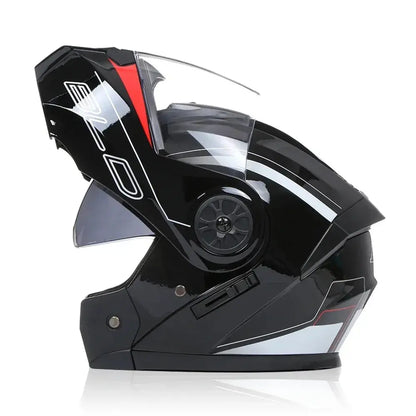 BLD Dual Visor Modular Motorcycle Helmet