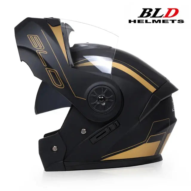 BLD Motorcycle Full Face Helmet Modular Dual Visor -  Motorcycle Helmets SSC PREMIUM