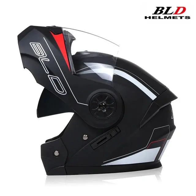 BLD Motorcycle Full Face Helmet Modular Dual Visor -  Motorcycle Helmets SSC PREMIUM