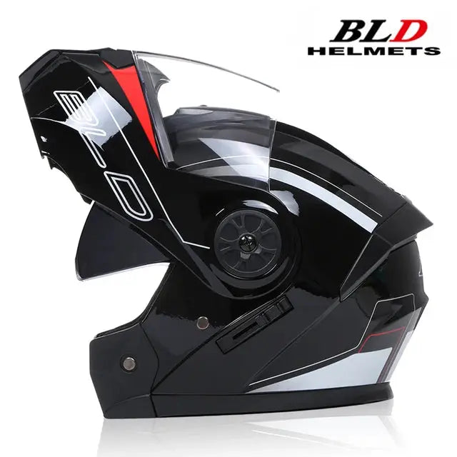 BLD Motorcycle Full Face Helmet Modular Dual Visor -  Motorcycle Helmets SSC PREMIUM