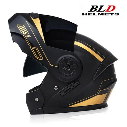 BLD Motorcycle Full Face Helmet Modular Dual Visor -  Motorcycle Helmets SSC PREMIUM