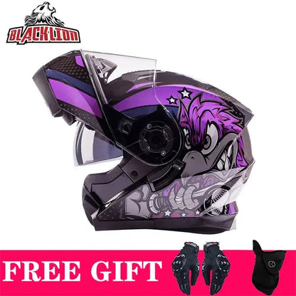 BLD Full Face Motorcycle Helmet Dual Visor