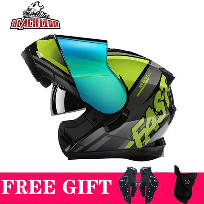 BLD Full Face Motorcycle Helmet Dual Visor