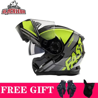 BLD Full Face Motorcycle Helmet Dual Visor