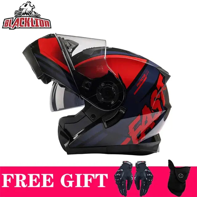 BLD Full Face Motorcycle Helmet Dual Visor