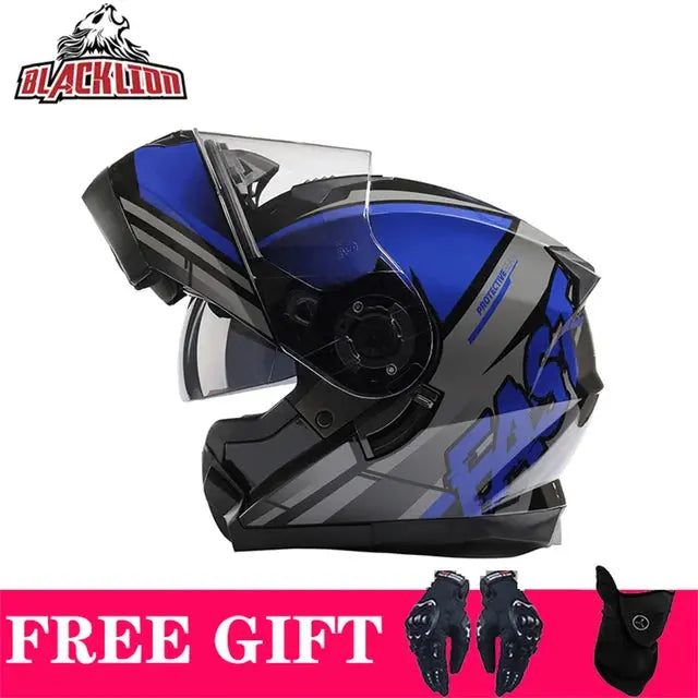 BLD Full Face Motorcycle Helmet Dual Visor