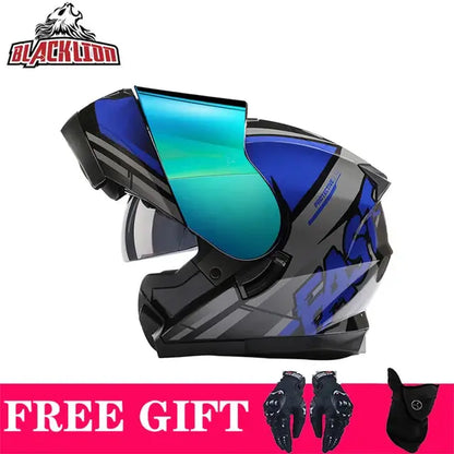 BLD Full Face Motorcycle Helmet Dual Visor