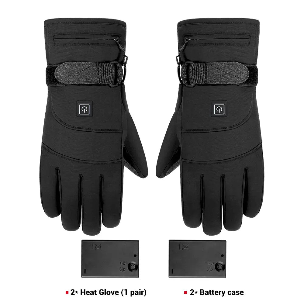 Heated Gloves Waterproof Touch Screen Battery Powered -  Motorcycle Gloves SSC PREMIUM