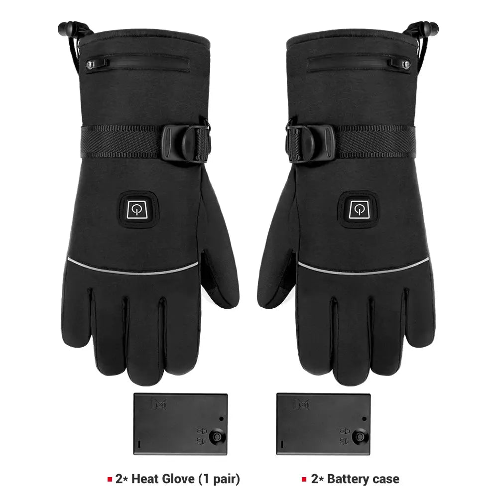 Heated Gloves Waterproof Touch Screen Battery Powered -  Motorcycle Gloves SSC PREMIUM