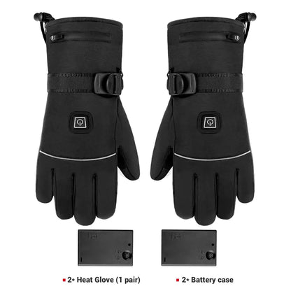 Heated Gloves Waterproof Touch Screen Battery Powered -  Motorcycle Gloves SSC PREMIUM