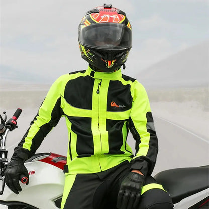 High Visibility Breathable Motorcycle Jacket -  Motorcycle Jackets SSC PREMIUM