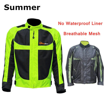 High Visibility Breathable Motorcycle Jacket -  Motorcycle Jackets SSC PREMIUM