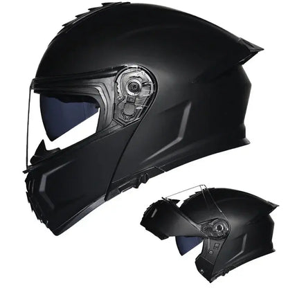 Full Face Modular Helmet Dual Visors w/ LED Tail Light -  Motorcycle Helmets SSC PREMIUM