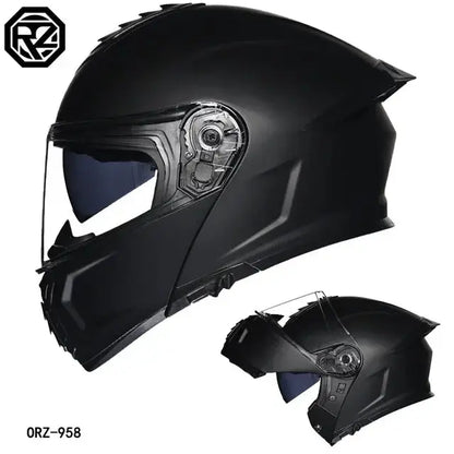 Full Face Modular Helmet Dual Visors w/ LED Tail Light -  Motorcycle Helmets SSC PREMIUM