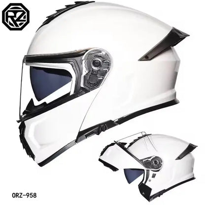 Full Face Modular Helmet Dual Visors w/ LED Tail Light -  Motorcycle Helmets SSC PREMIUM