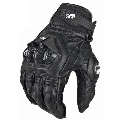 Leather Motorcycle Gloves Racing Genuine -  Motorcycle Gloves SSC PREMIUM