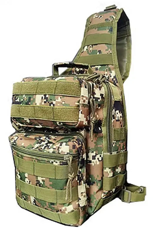 Military Canvas Concealed Sling Backpack  SkyWok Skate Co Tactical Backpacks