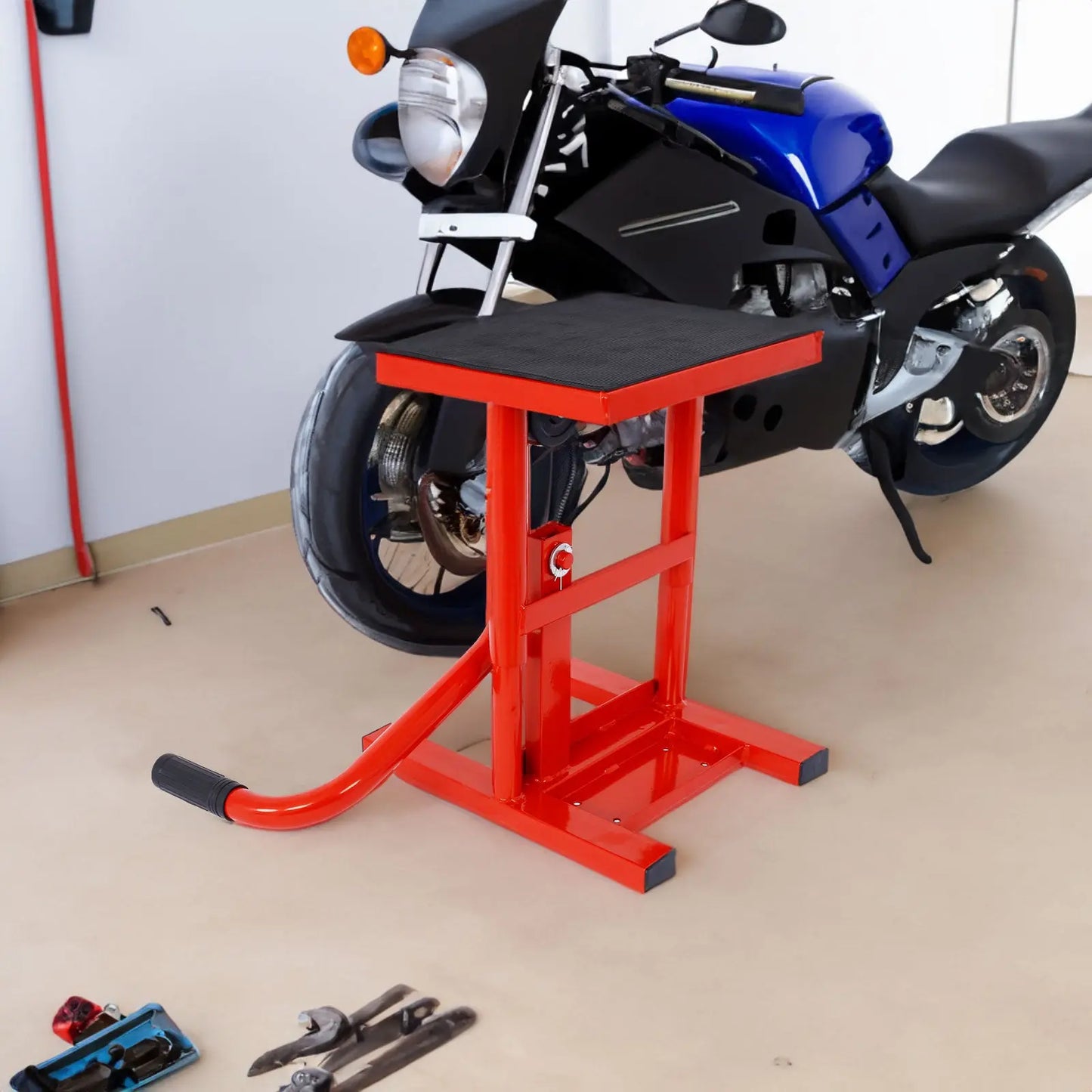 Motorcycle Dirt Bike Stands and Lifts Jack Stand Steel Lift 11"-16.5"