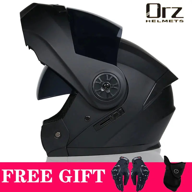 ORZ Helmets Modular Flip Motorcycle Helmet Voyage Racing Dual Visor