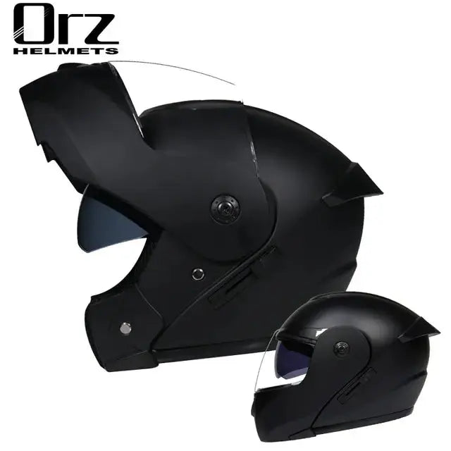 ORZ Helmets Modular Flip Motorcycle Helmet Voyage Racing Dual Visor