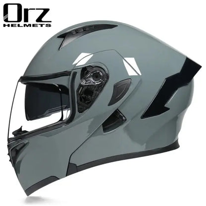 ORZ Modular Full Face Helmet Dual Visor DOT Approved -  Motorcycle Helmets SSC PREMIUM