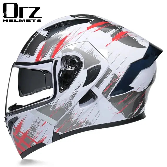 ORZ Modular Full Face Helmet Dual Visor DOT Approved -  Motorcycle Helmets SSC PREMIUM