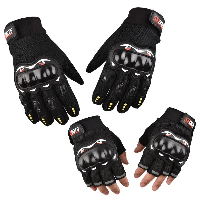 Protective Shell Joint Protection Motorcycle Gloves Outdoor Sports Cycling Motorcycle Breathable Non-Slip Long-Finger Touch Screen Full-Finger Gloves -  Motorcycle Gloves SSC PREMIUM