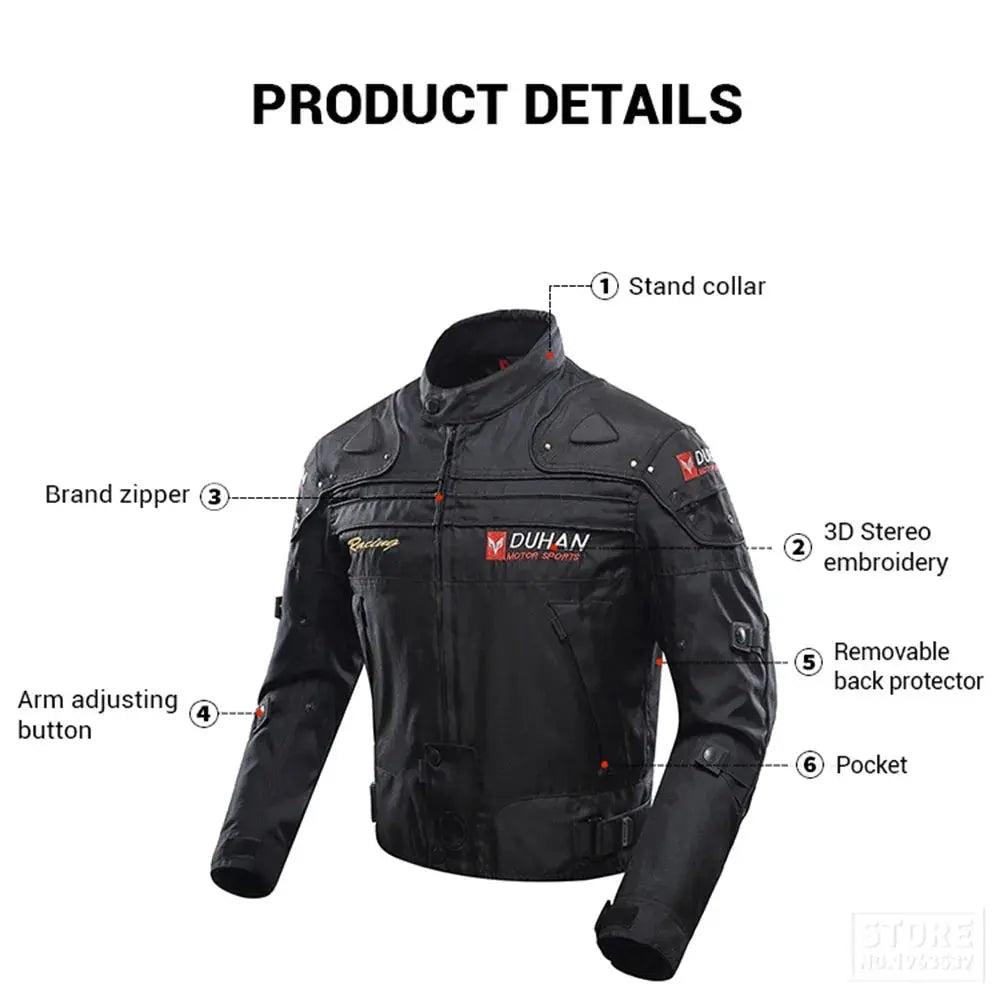 Duhan Windproof Motorcycle Jacket & Pants -  Motorcycle Jackets SSC PREMIUM